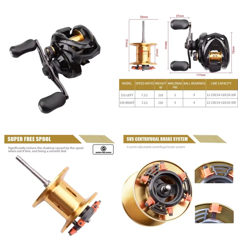 Bass One Xt 151 150 Fishing Re - огляд і ціна Baitcasting Reel