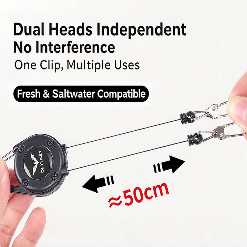 Double Headed Retractable Keyc - огляд і ціна Fly Reel